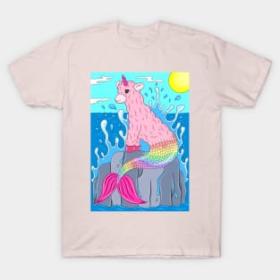 Llamacorn mermaid T-Shirt